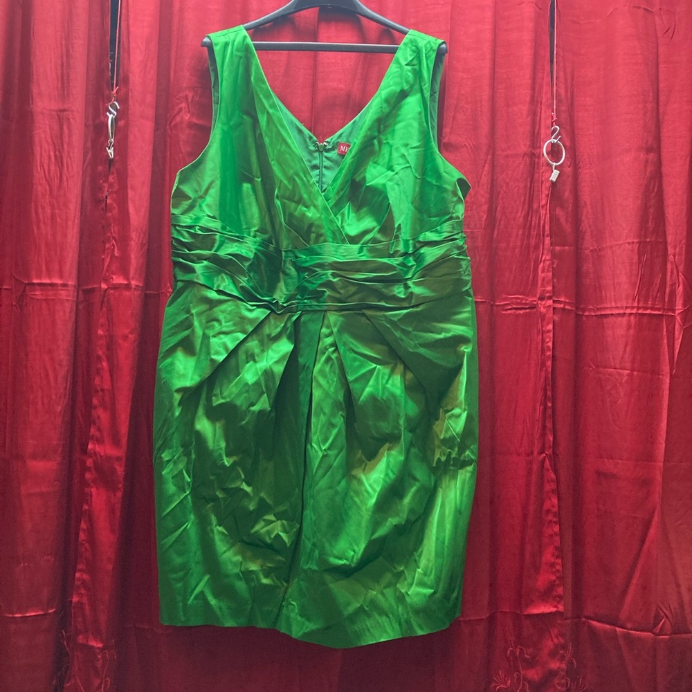 SOLD - Merona 26W Cocktail Green Dress